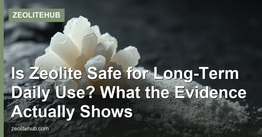 Is Zeolite Safe for Long-Term Daily Use? What the Evidence Actually Shows - ZeoliteHub