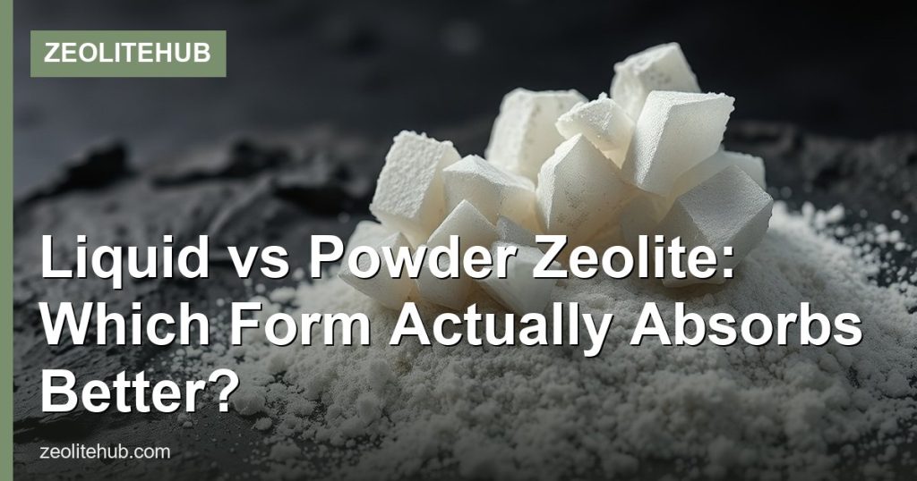 Liquid vs Powder Zeolite: Which Form Actually Absorbs Better? - ZeoliteHub