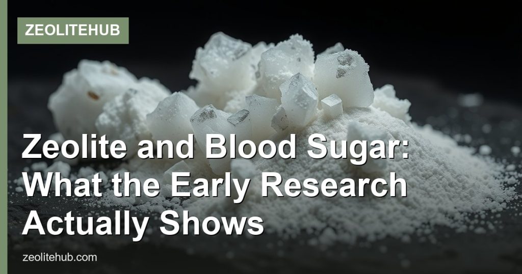 Zeolite and Blood Sugar: What the Early Research Actually Shows - ZeoliteHub