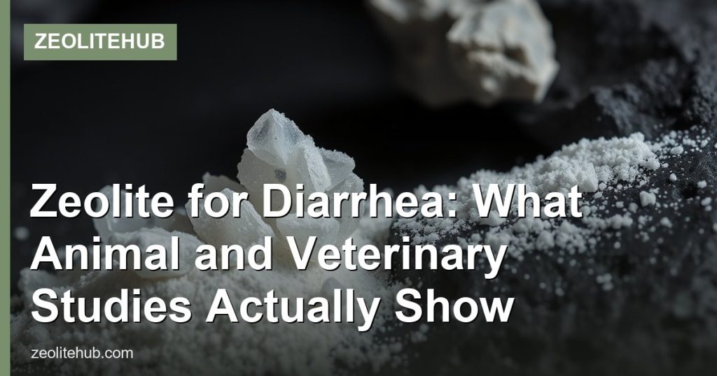 Zeolite for Diarrhea: What Animal and Veterinary Studies Actually Show - ZeoliteHub