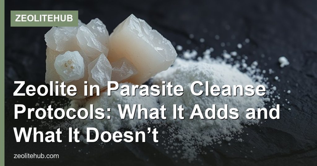Zeolite in Parasite Cleanse Protocols: What It Adds and What It Doesn’t - ZeoliteHub