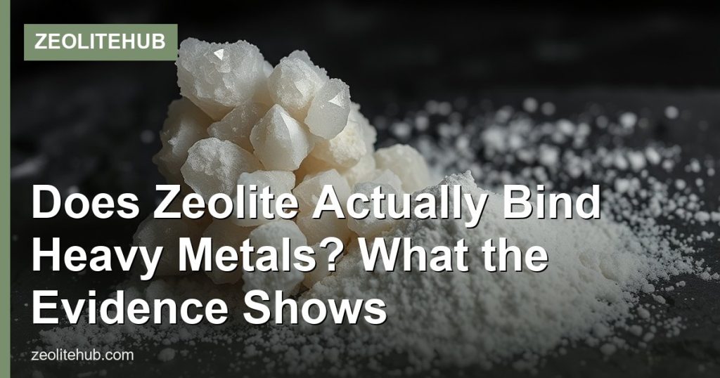 Does Zeolite Actually Bind Heavy Metals? What the Evidence Shows - ZeoliteHub