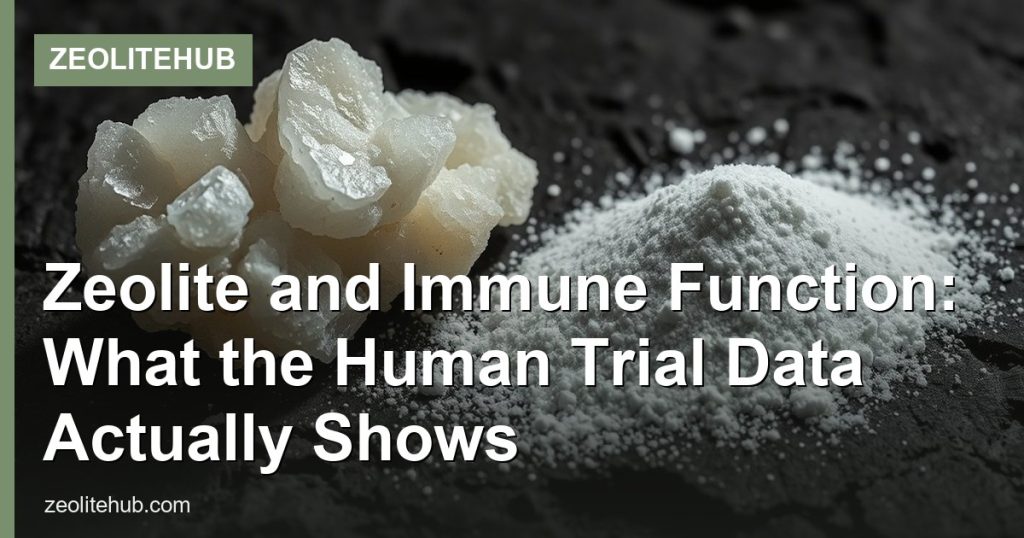 Zeolite and Immune Function: What the Human Trial Data Actually Shows - ZeoliteHub