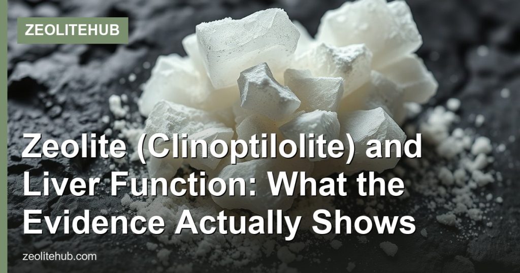 Zeolite (Clinoptilolite) and Liver Function: What the Evidence Actually Shows - ZeoliteHub