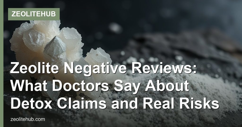 Zeolite Negative Reviews: What Doctors Say About Detox Claims and Real Risks - ZeoliteHub