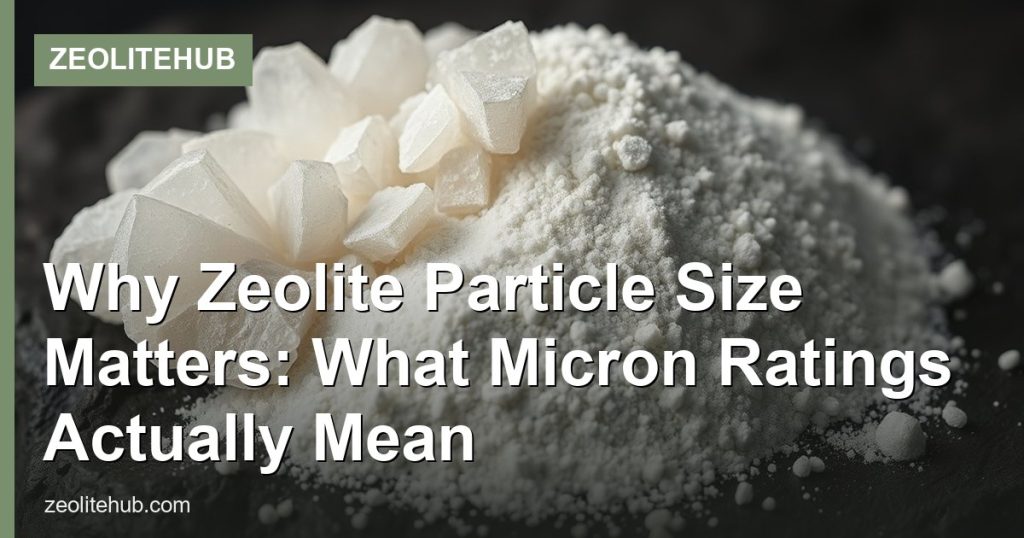 Why Zeolite Particle Size Matters: What Micron Ratings Actually Mean - ZeoliteHub