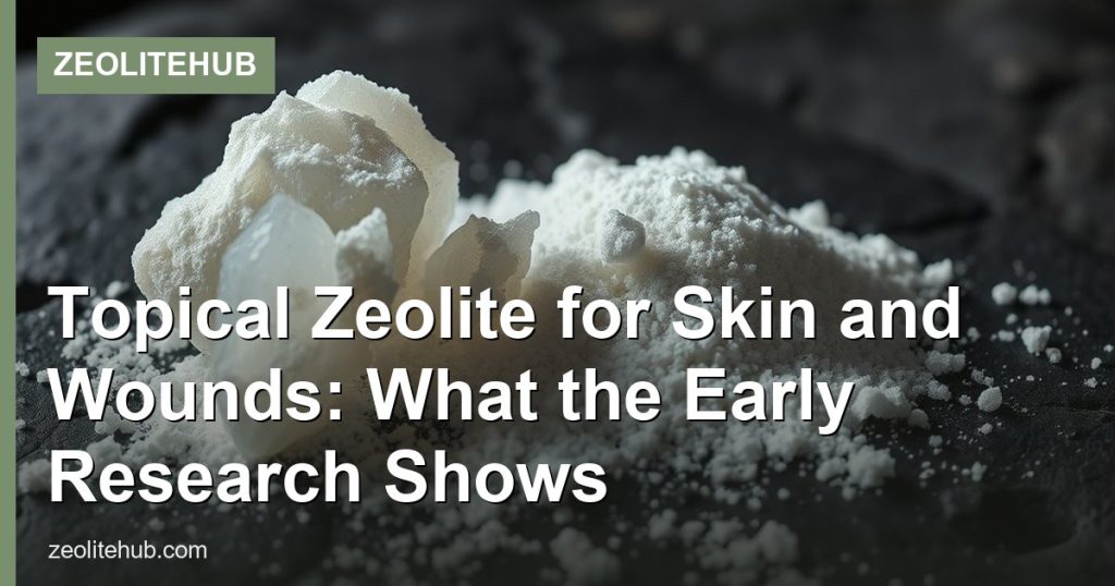 Topical Zeolite for Skin and Wounds: What the Early Research Shows - ZeoliteHub
