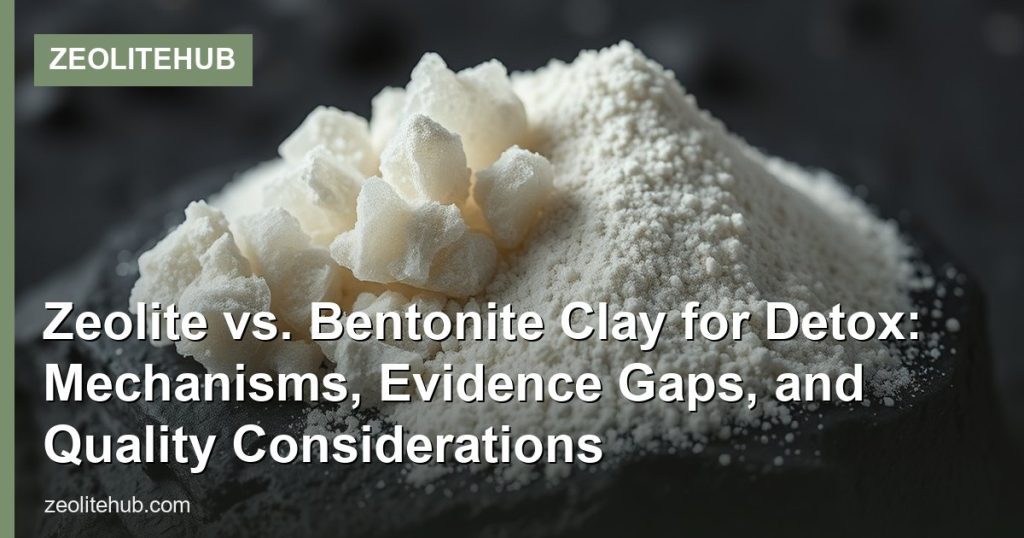Zeolite vs. Bentonite Clay for Detox: Mechanisms, Evidence Gaps, and Quality Considerations - ZeoliteHub