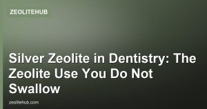Silver Zeolite in Dentistry: The Zeolite Use You Do Not Swallow